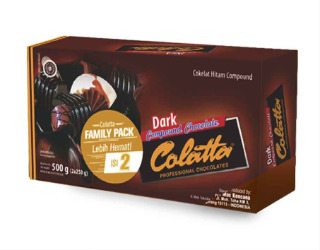 Colatta Compound Chocolate Dark Duo (Family Pack) 2 x 250 g