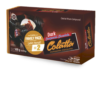 Colatta Compound Chocolate Dark Duo (Family Pack) 250